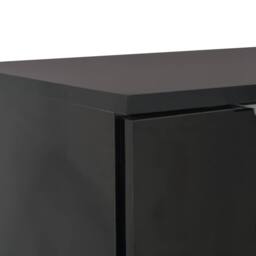 Berkfield Home Sideboard High Gloss Black 71x35x76 cm Engineered Wood - Size: 71 x 35 x 76 cm - thumbnail 6
