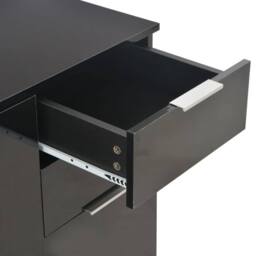Berkfield Home Sideboard High Gloss Black 71x35x76 cm Engineered Wood - Size: 71 x 35 x 76 cm - thumbnail 7