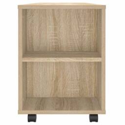 Berkfield Home TV Cabinet Sonoma Oak 102x34.5x43 cm Engineered Wood in Light Brown - thumbnail 6