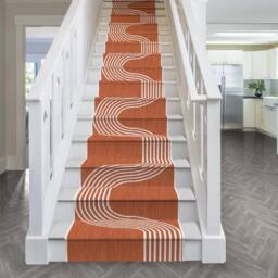runrug Stair Runner Carpet - Reversible & Durable, 2mm - 'Tequila Sunrise' in Terracotta - Size: 60 cm x 720 cm - thumbnail 3