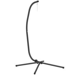 OUTSUNNY Hanging Egg Chair Stand Only, Hammock Chair C-Stand, Black - thumbnail 2