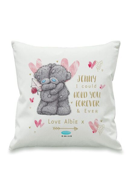 Personalised Memento Company Women's Personalised Me To You Hold You Forever Cushion in White - Size: 40 cm x 40 cm - image 1