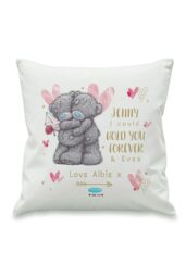 Personalised Memento Company Women's Personalised Me To You Hold You Forever Cushion in White - Size: 40 cm x 40 cm