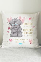 Personalised Memento Company Women's Personalised Me To You Hold You Forever Cushion in White - Size: 40 cm x 40 cm - thumbnail 4