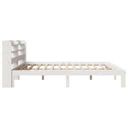 Berkfield Home Beautiful Bed Frame with Headboard without Mattress White 180x200 - Size: Super King - thumbnail 5