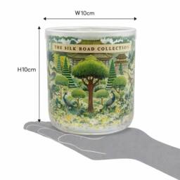 Candlelight The Silk Road Collection Bukhara Light Up Glitter Candle in Green - thumbnail 3