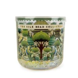 Candlelight The Silk Road Collection Bukhara Light Up Glitter Candle in Green