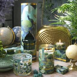 Candlelight The Silk Road Collection Bukhara Light Up Glitter Candle in Green - thumbnail 7