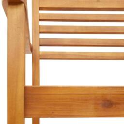 Berkfield Home Beautiful Garden Chairs 2 pcs 59x55x85 cm Solid Wood Acacia in Brown - Size: 59 x 55 x 85 cm - thumbnail 7