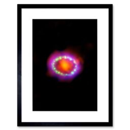 Artery8 Wall Art Print Hubble Space Astronomy Multiwavelength View Of Supernova 1987A Red Green Blue Exploding Star Shock Wave Observations In Large - thumbnail 1