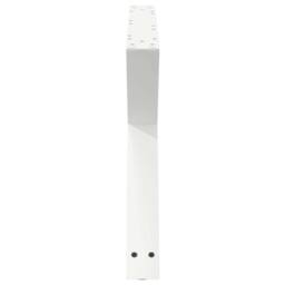 Berkfield Home Coffee Table Legs 2 pcs White 70x(42-43.3) cm Steel - thumbnail 6