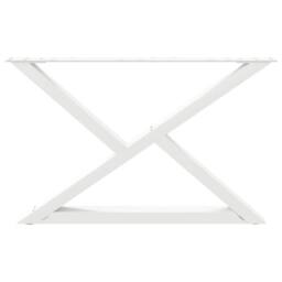 Berkfield Home Coffee Table Legs 2 pcs White 70x(42-43.3) cm Steel - thumbnail 5