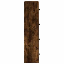 Berkfield Home Durable Bookcase Smoked Oak 40x24x102 cm Engineered Wood in Brown - Size: 40 x 24 x 102 cm - thumbnail 6