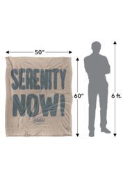 Warner Brothers Seinfeld 152x127cm The Serenity Silky Touch Super Soft Throw Blanket in White - Size: 152x127 cm - thumbnail 5