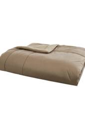 Appletree 'Harlan' Velvet Bedspread in Taupe - thumbnail 3