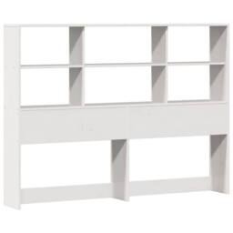 Berkfield Home Decorative Bookcase Bed without Mattress White 160x200cm Solid Wo - Size: 160x200 cm - thumbnail 7