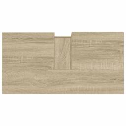 Berkfield Home Bathroom Cabinet Sonoma Oak 65x33x60 cm Engineered Wood in Light Oak - Size: 65 x 33 x 60 cm - thumbnail 6