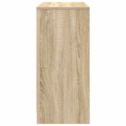 Berkfield Home Sideboard Sonoma Oak 85x34x76 cm Engineered Wood in Brown - Size: 85 x 34 x 76 cm - thumbnail 7