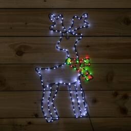 Samuel Alexander 60cmx33cm FlexiBrights Christmas Reindeer with 164 Multi-Coloured LEDs - Size: 60 cmx33 cm - thumbnail 4