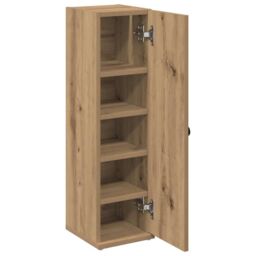 Berkfield Home Bathroom Cabinet with Roll Holder Artisan Oak 20.5x22x72 cm in Brown - thumbnail 5