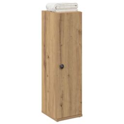 Berkfield Home Bathroom Cabinet with Roll Holder Artisan Oak 20.5x22x72 cm in Brown