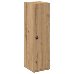 Berkfield Home Bathroom Cabinet with Roll Holder Artisan Oak 20.5x22x72 cm in Brown - thumbnail 2