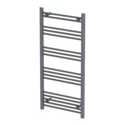 NESTLUNE Anthracite Flat Straight Heated Towel Rail in Grey - Size: 180 cm width x 180 cm drop
