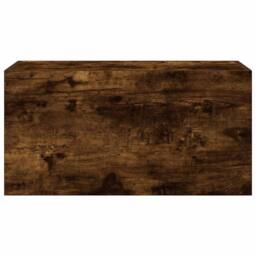Berkfield Home Bathroom Wall Cabinet Smoked Oak 60x25x30 cm Engineered Wood in Brown - Size: 60 x 25 x 30 cm - thumbnail 6