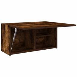 Berkfield Home Bathroom Wall Cabinet Smoked Oak 60x25x30 cm Engineered Wood in Brown - Size: 60 x 25 x 30 cm - thumbnail 5