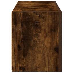 Berkfield Home Bathroom Wall Cabinet Smoked Oak 60x25x30 cm Engineered Wood in Brown - Size: 60 x 25 x 30 cm - thumbnail 7