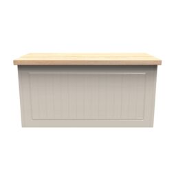 Ready Assembled 2 U Cambridge Blanket Box (Ready Assembled) in Taupe