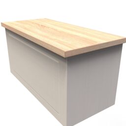 Ready Assembled 2 U Cambridge Blanket Box (Ready Assembled) in Taupe - thumbnail 4