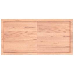 Berkfield Home Wall Shelf Light Brown 120x60x(2-6) cm Treated Solid Wood Oak - thumbnail 3