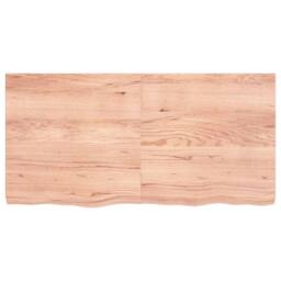 Berkfield Home Wall Shelf Light Brown 120x60x(2-6) cm Treated Solid Wood Oak