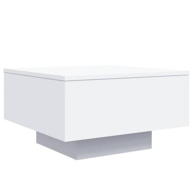 Berkfield Home Coffee Table White 55x55x31 cm Engineered Wood - Size: 55 x 55 x 31 cm - image 1