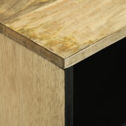 Berkfield Home TV Cabinet - 80x31.5x46 cm Solid Mango & Engineered Wood in Brown - thumbnail 6