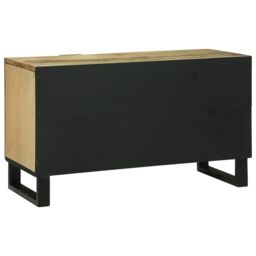 Berkfield Home TV Cabinet - 80x31.5x46 cm Solid Mango & Engineered Wood in Brown - thumbnail 5