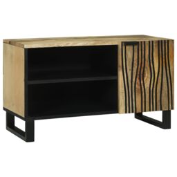 Berkfield Home TV Cabinet - 80x31.5x46 cm Solid Mango & Engineered Wood in Brown