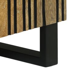 Berkfield Home TV Cabinet - 80x31.5x46 cm Solid Mango & Engineered Wood in Brown - thumbnail 8