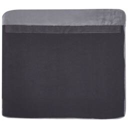 Wyld and Coco Two-Seater Sofa Slipcover Grey Velvet with Invisible Zip - thumbnail 8
