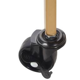 Wyld and Coco Gold Iron Bar Trolley with Mirrored Top - W42 x D42 x H75cm - thumbnail 6