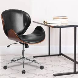 Ventryn Black Executive Office Chair Tilt Lock Leather Soft Swivel - thumbnail 5