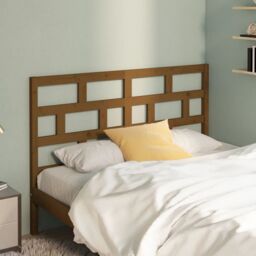 Berkfield Home Bed Headboard Honey Brown 166x4x100 cm Solid Wood Pine - Size: 166 x 4 x 100 cm - thumbnail 3