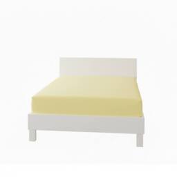 Snug City Polycotton Fitted Sheet Extra Deep 40cm Skirt Easy Care in Lemon - Size: Single - thumbnail 2