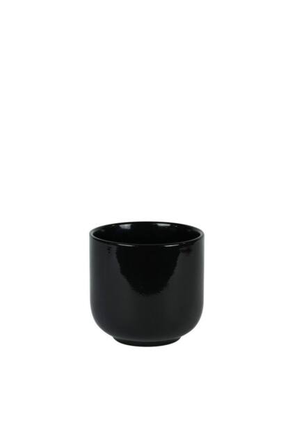 KDMD Hortus Havana Glossy Black Ceramic Pot 13cm 3 Pack - image 1