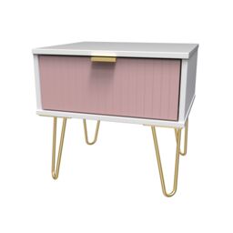 Ready Assembled 2 U Bexley 1 Drawer Bedside (Ready Assembled) in Pink - thumbnail 3
