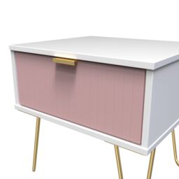 Ready Assembled 2 U Bexley 1 Drawer Bedside (Ready Assembled) in Pink - thumbnail 4