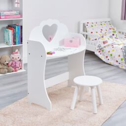 Liberty House Toys Women's White Wooden Dressing Table & Stool - thumbnail 5