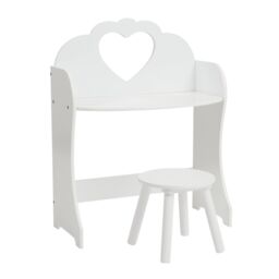 Liberty House Toys Women's White Wooden Dressing Table & Stool - thumbnail 4