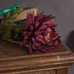 Lemon Pavilion Furniture and Decor Autumn Spider Chrysanthemum Artificial Flower - L14 x W14 x H78 cm in Purple - thumbnail 3